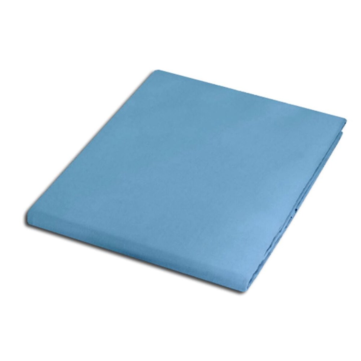 Prześcieradło satynowe bez gumki 160x220 kolor Niebieski