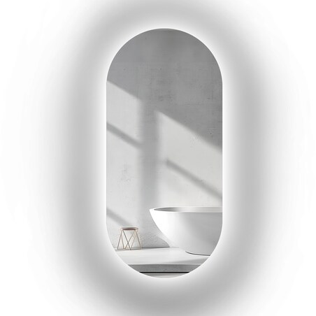 Lustro owalne z podświetleniem - NIKO LED