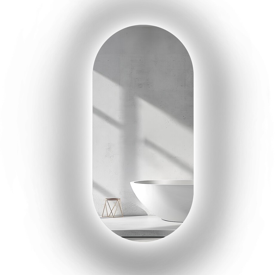 Lustro owalne z podświetleniem - NIKO LED