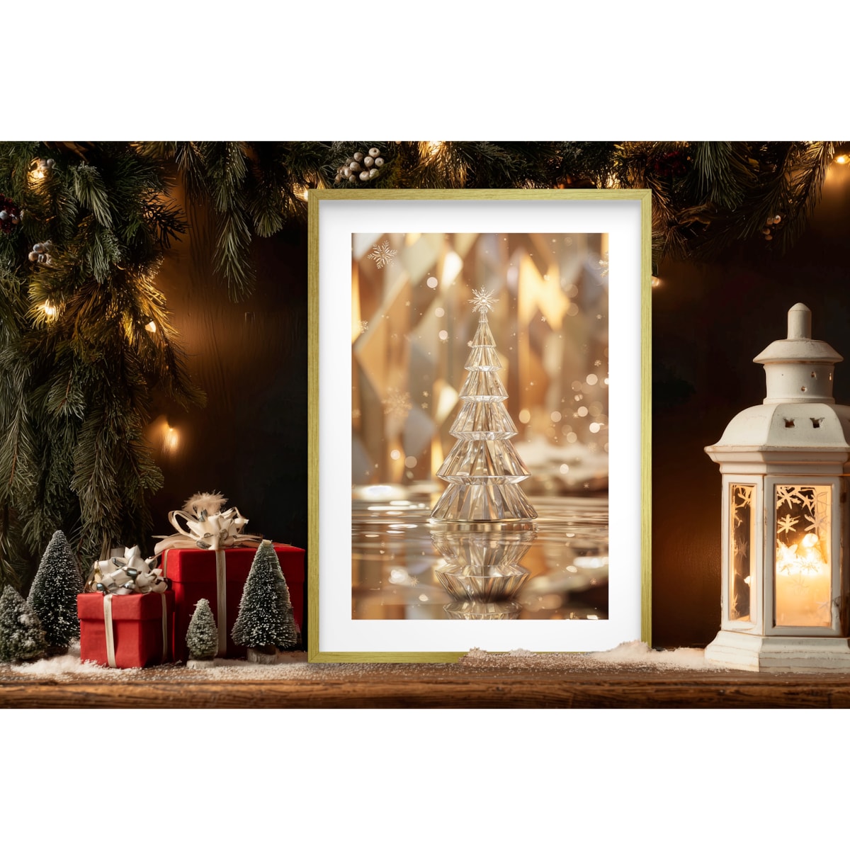 Plakaty na Boże Narodzenie Obrazy Świąteczne na ścianę do salonu Choinka