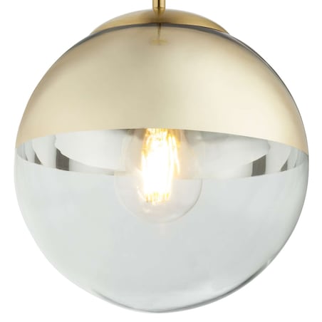 LAMPA wisząca VARUS 15855 Globo szklana OPRAWA zwis kula ball złota przezroczysta