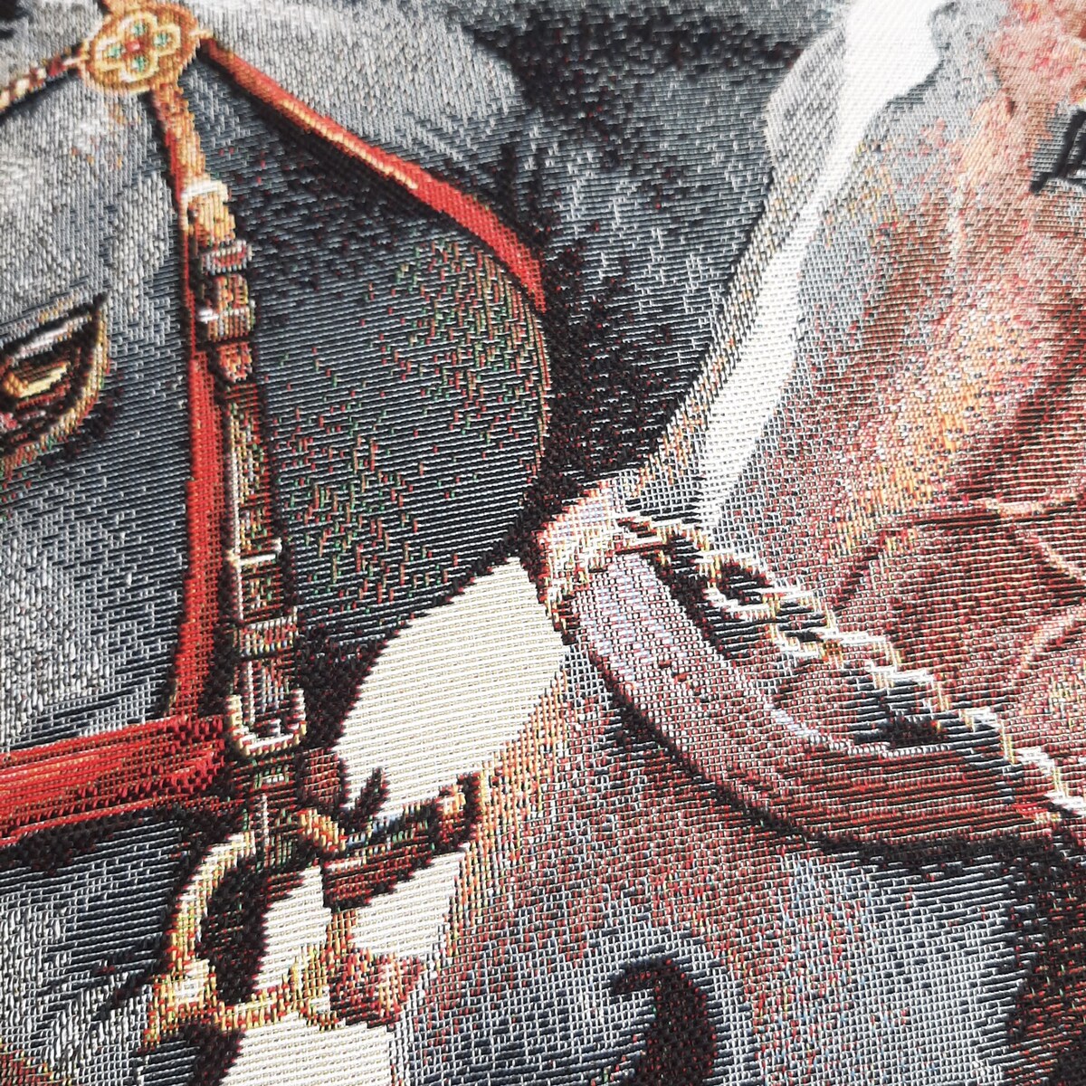 Poszewka Na Poduszkę Jasiek 45X45 Cm Żakardowa Dekoracyjna Ozdobna Caballos