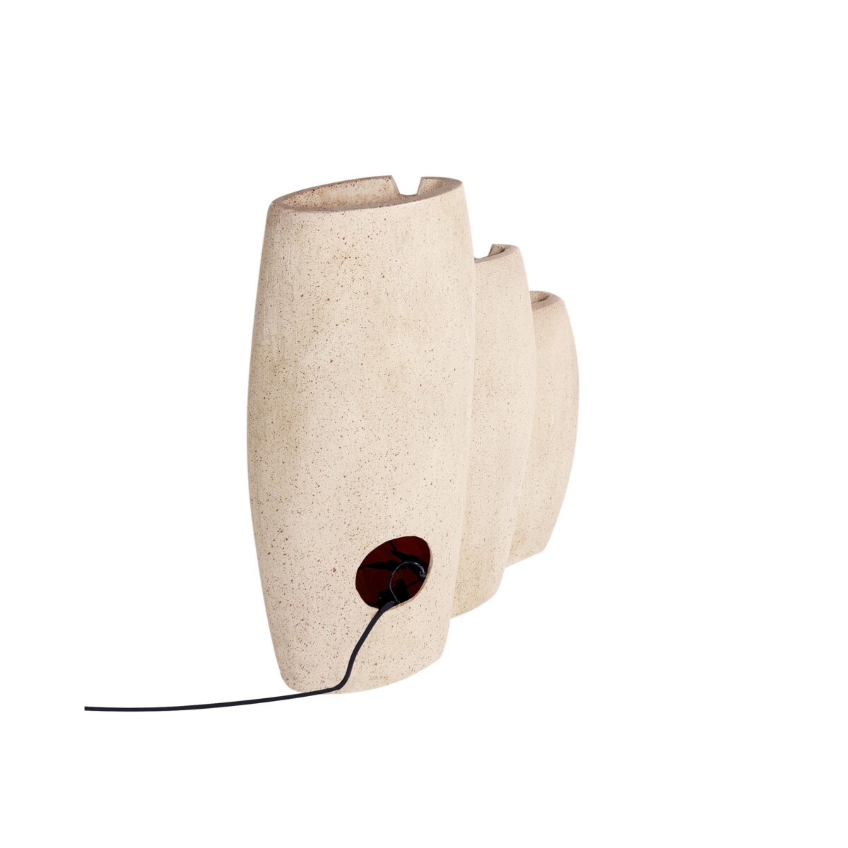 Fontanna ogrodowa z LED beżowa ARKLE