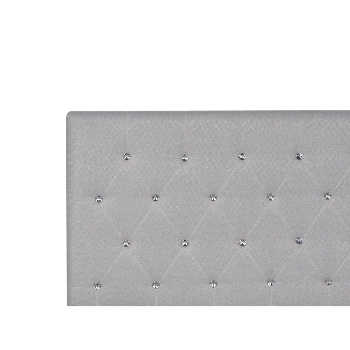 Łóżko z pojemnikiem AMIENS 140 x 200 cm Jasnoszary