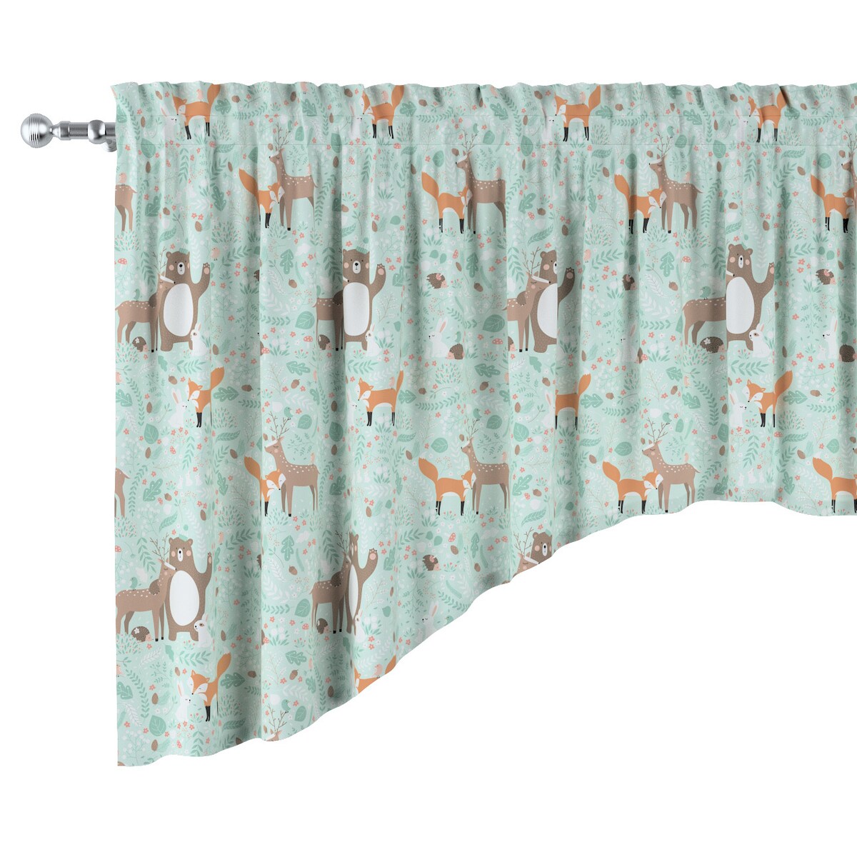 Lambrekin łuk 250x75 zielony