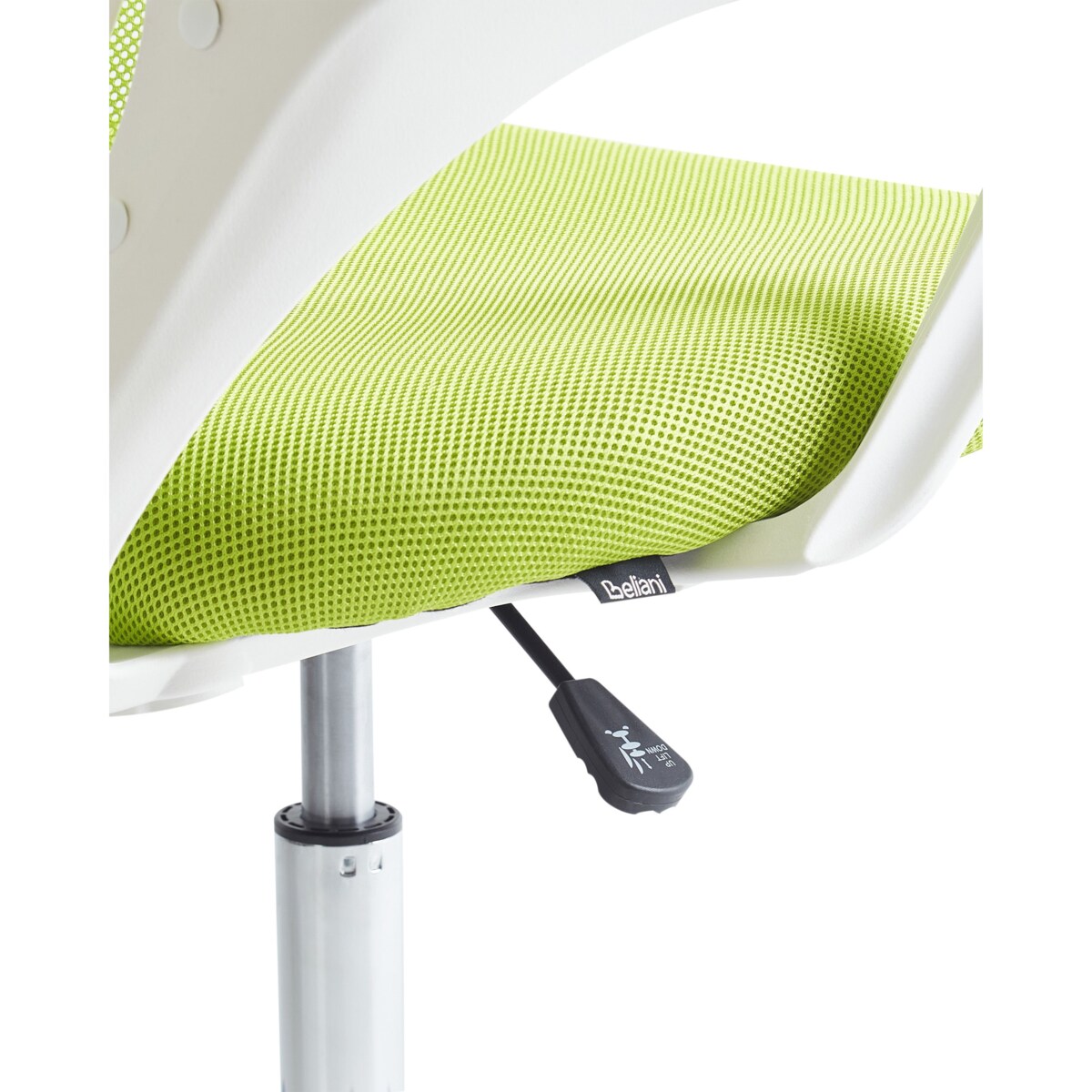 Krzesło biurowe regulowane limonkowe SOLID