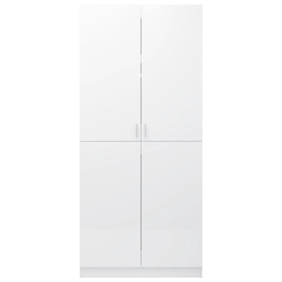 vidaXL Szafa, wysoki połysk, biała, 80x52x180 cm