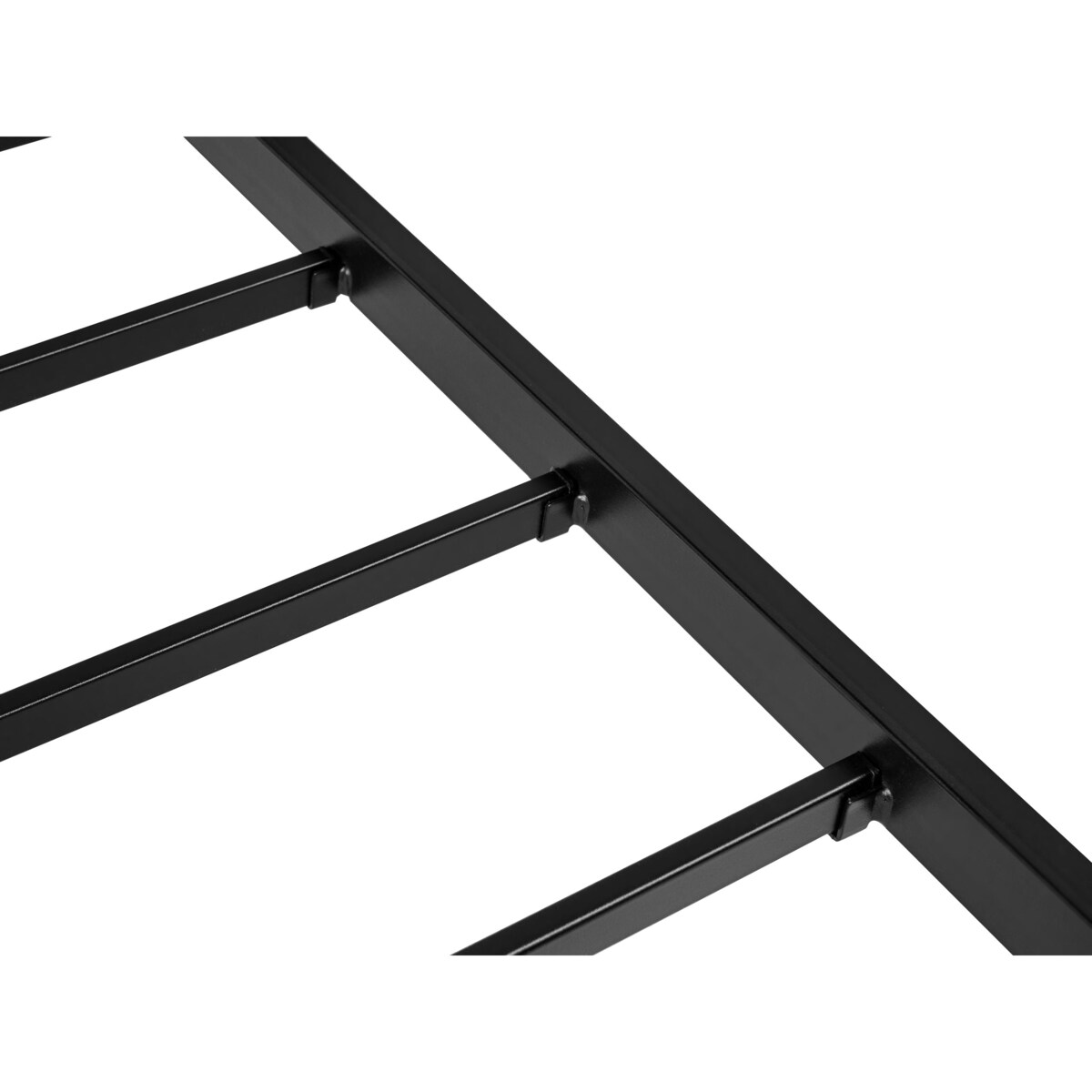 Łóżko Metal BREUILLET 160 x 200 cm Czarny