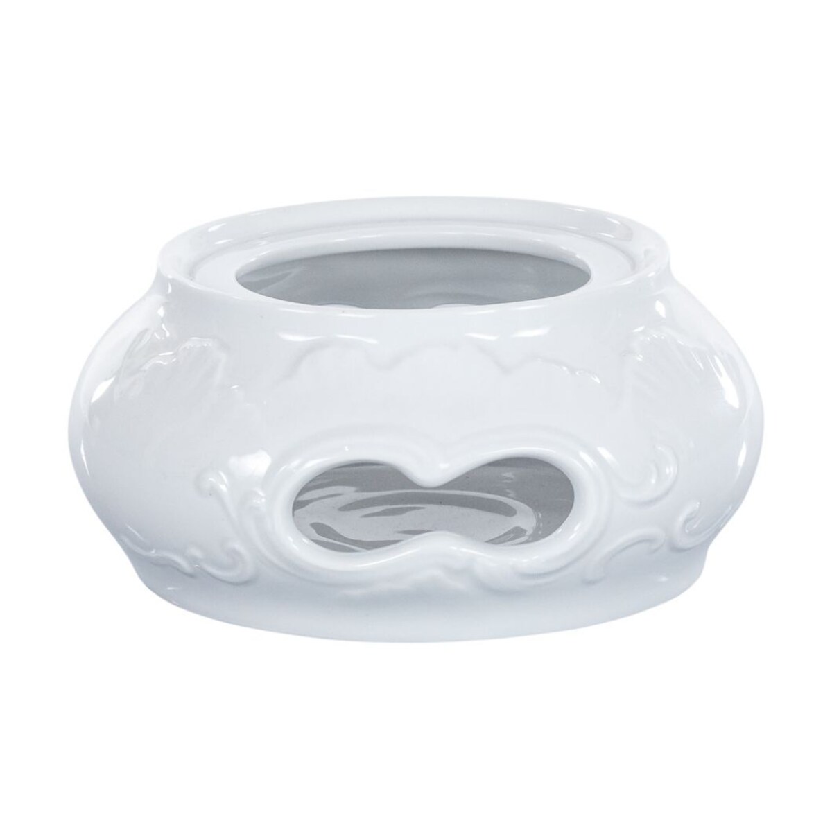 Podgrzewacz duży Rococo Maria białe 0001