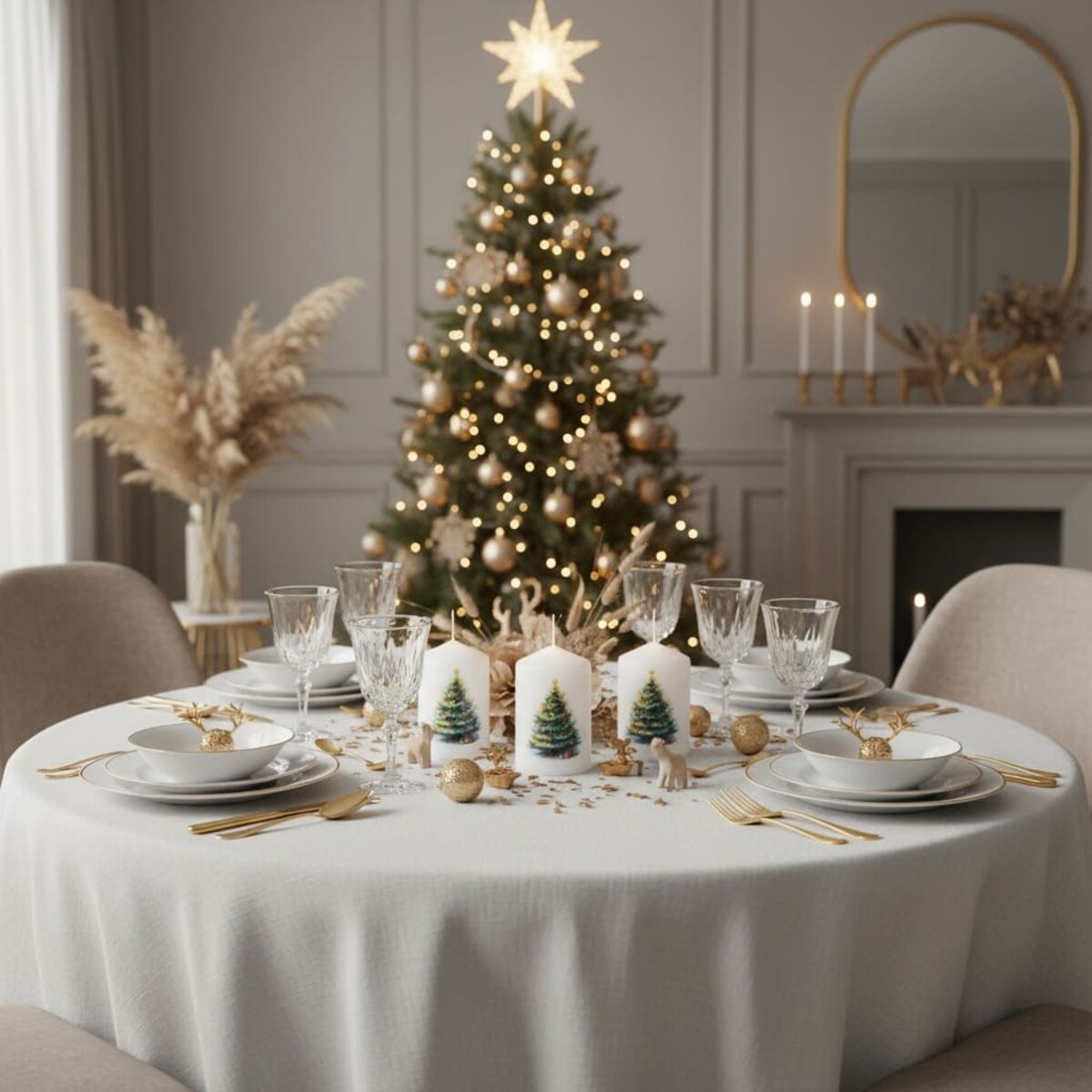 Zestaw świec świątecznych 3 szt. – Choinka, idealne na prezent