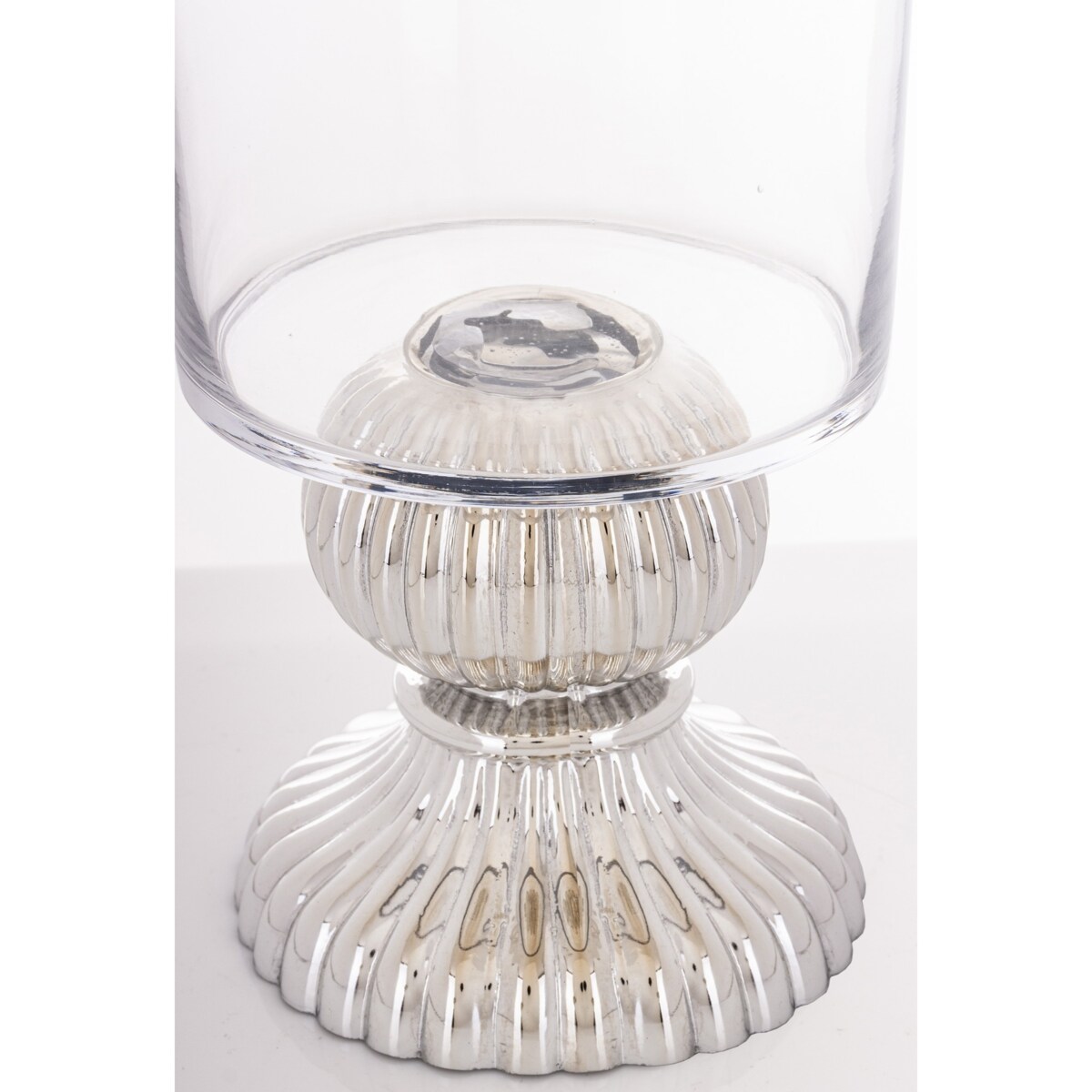 Wazon szklany 38,5x15x14 cm TAZZA-4 na nóżce transparentny