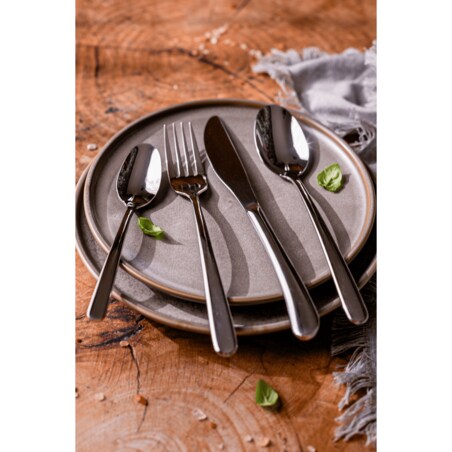 Sztućce srebrne Tsubame 24 szt. Japońska stal 18/10 SUS304 Ręcznie polerowane Połysk Na prezent