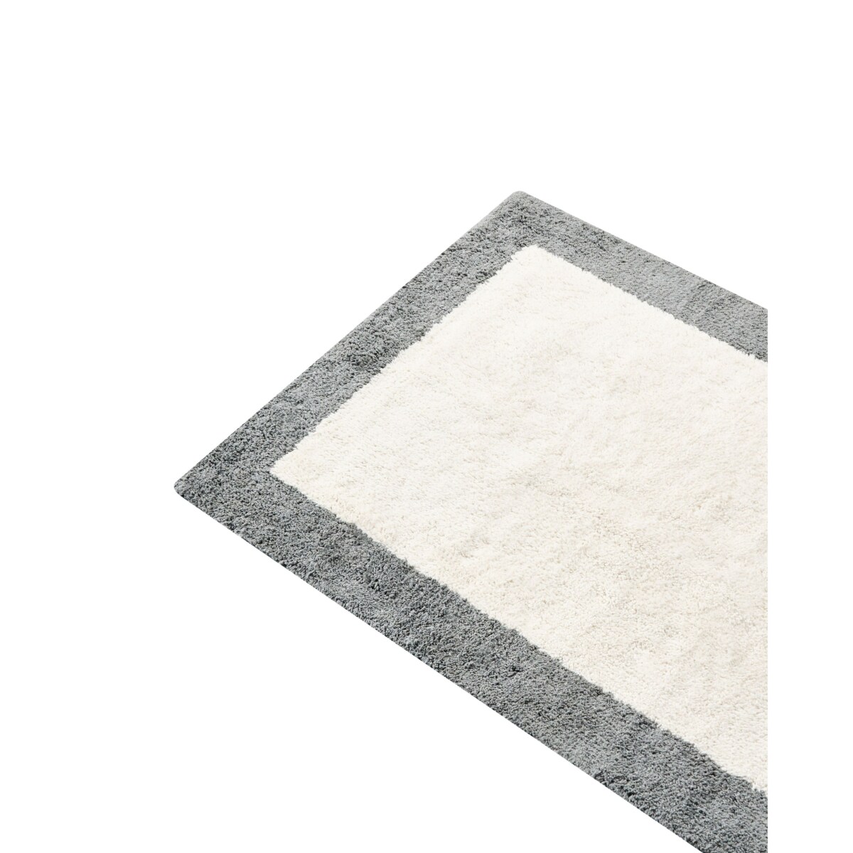 Dywanik łazienkowy KABRI Szary/ beżowy 60 x 90 cm Bawełna