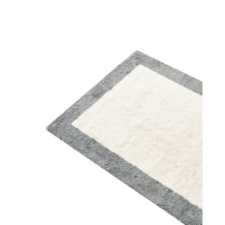 Dywanik łazienkowy KABRI Szary/ beżowy 60 x 90 cm Bawełna