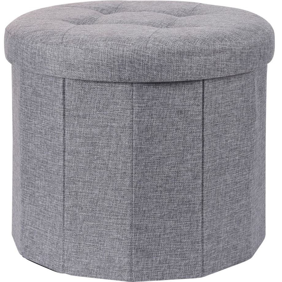 Pufa z pikownym siedziskiem OTTOMAN, Ø 45 x 39 cm