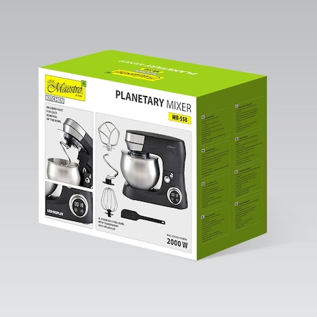Maestro mikser planetarny z misą 5L 2000W MR558