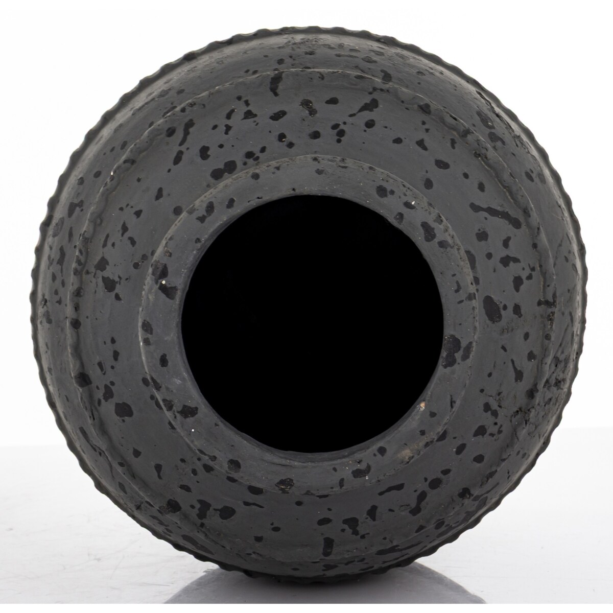 Wazon ceramiczny 24x19x19 cm ABARREL-2 czarny small