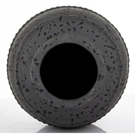Wazon ceramiczny 24x19x19 cm ABARREL-2 czarny small