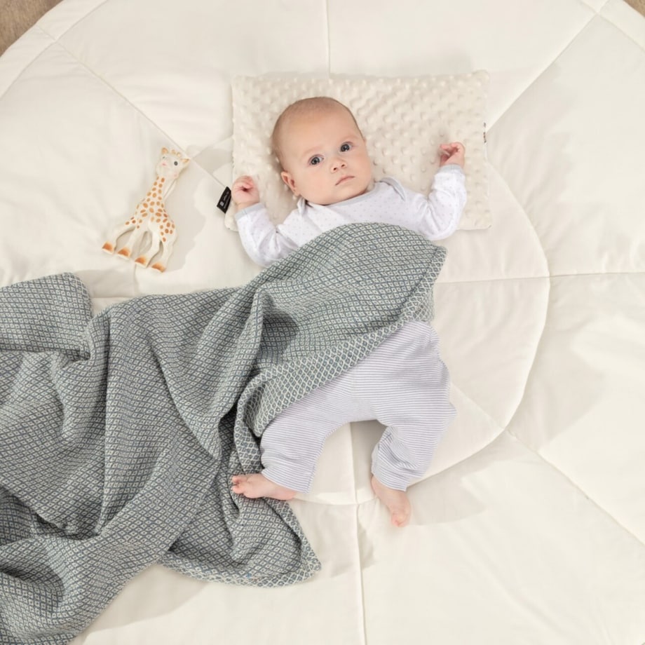 Mata okrągła, pruski błękit, 130cm, Posh Velvet