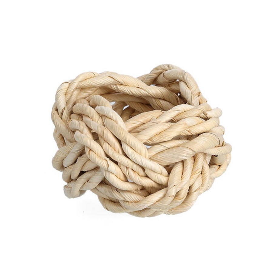 Zestaw obrączek do serwetek plecione z wikliny, Ø 5 cm