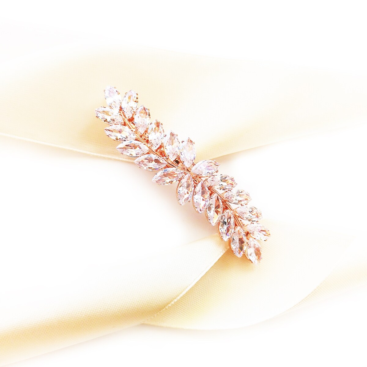 SPINKA rose gold do fal FRYZURY ślubnej błyszcząca glam