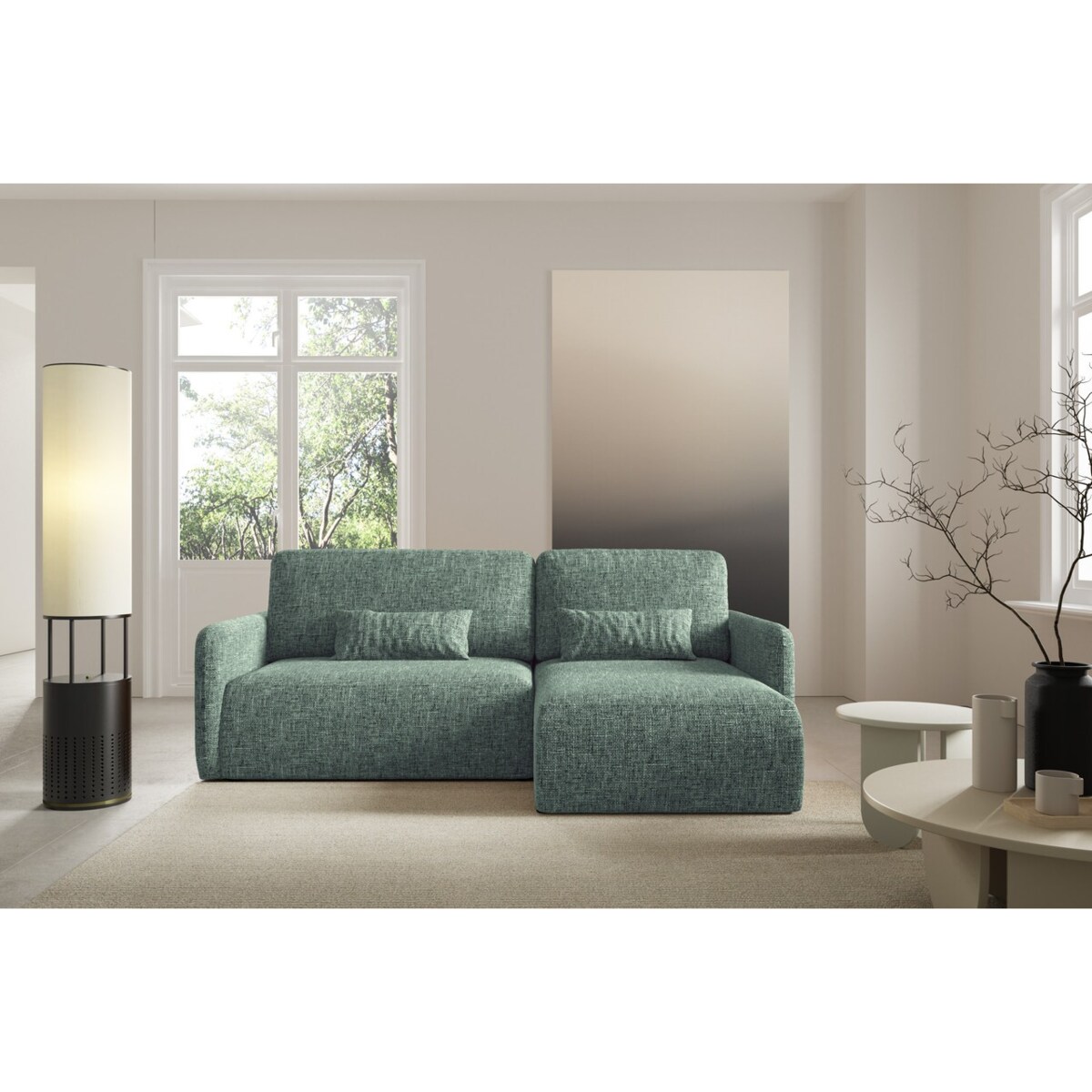 Narożnik LIVELLO L z funkcją spania Kolor: IMO 40