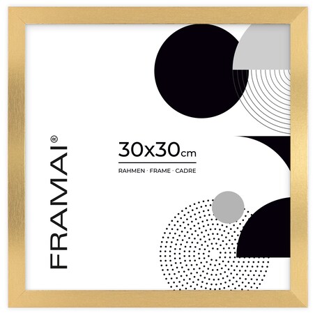 Złota ramka na zdjęcia 30x30 cm rama MDF ramki do zdjęć FRAMAI®