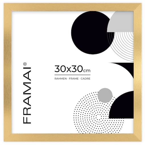 Złota ramka na zdjęcia 30x30 cm rama MDF ramki do zdjęć FRAMAI®