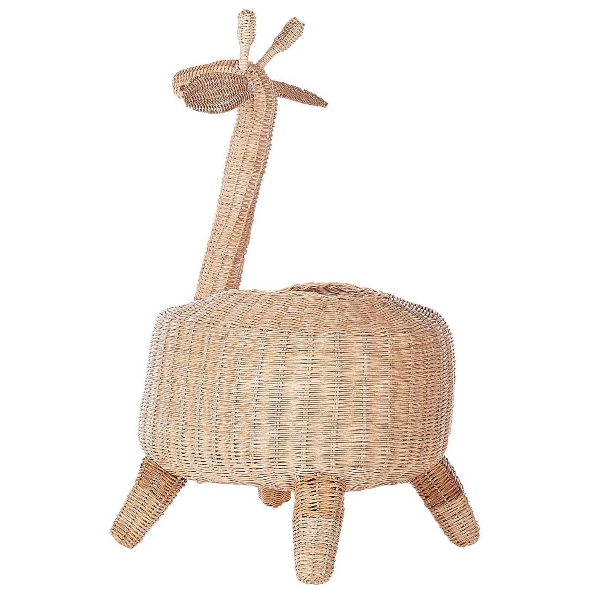 Kosz pleciony żyrafa rattanowy jasny HAINAN