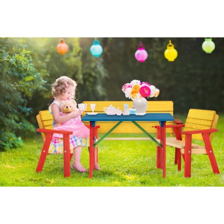 KONSIMO PECARI Kolorowy zestaw ogrodowy dla dzieci