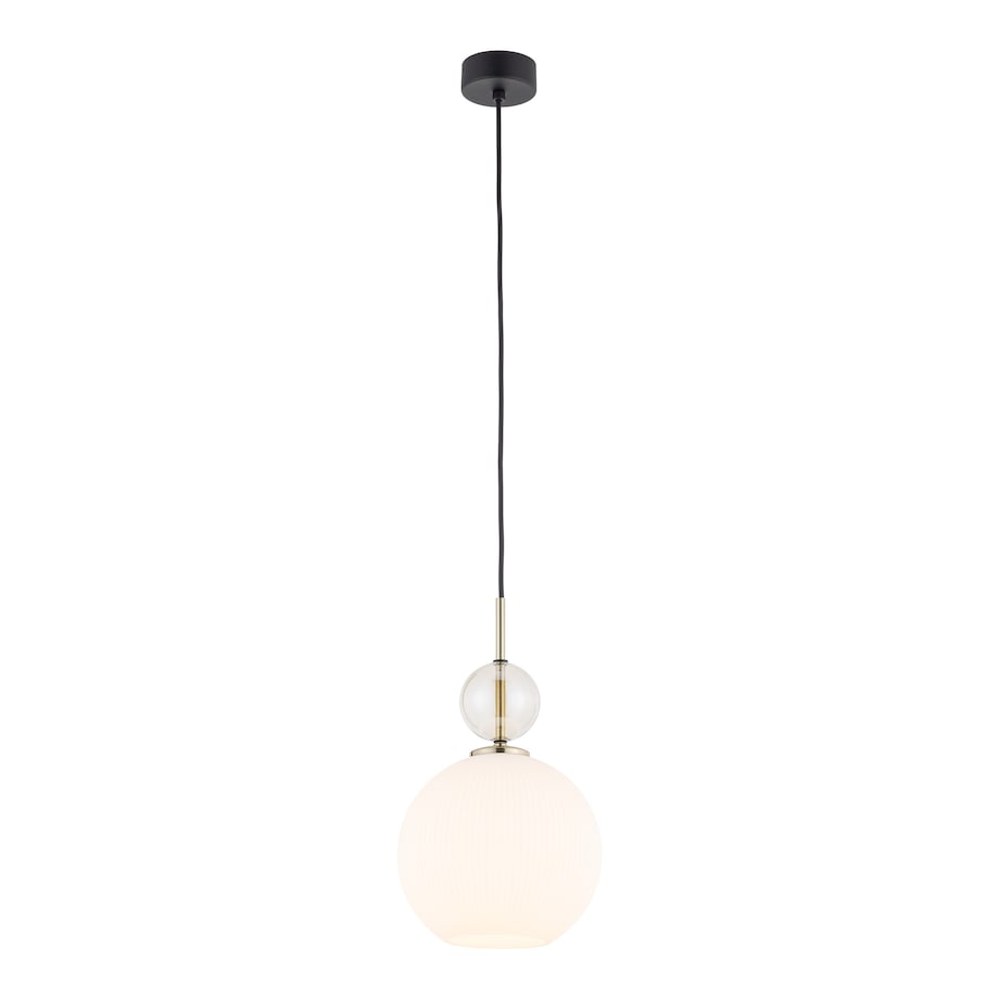 Lampa Wisząca Tk Lighting Sophia Big E27 Biały Klosz Koniakowa Kulka