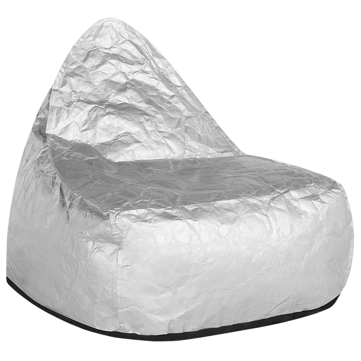 Fotel worek 200 L DROP 63 cm 75 cm Srebrny