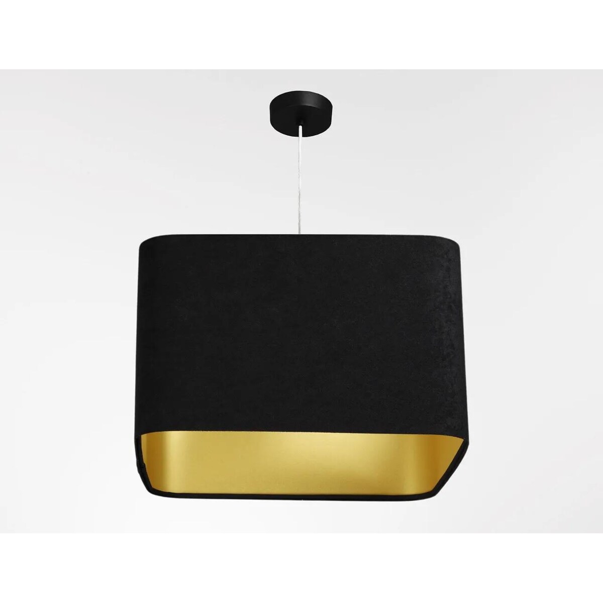 Lampa wisząca KWADRO SUE 40w25 czarna/złota