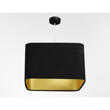 Lampa wisząca KWADRO SUE 40w25 czarna/złota