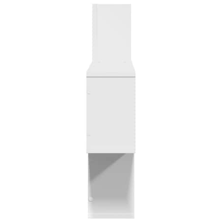 vidaXL Półka ścienna, biała, 100x15x70 cm, materiał drewnopochodny