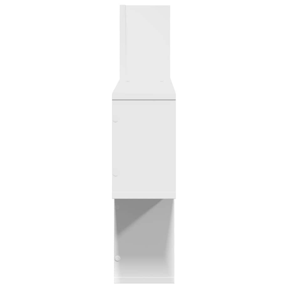 vidaXL Półka ścienna, biała, 100x15x70 cm, materiał drewnopochodny