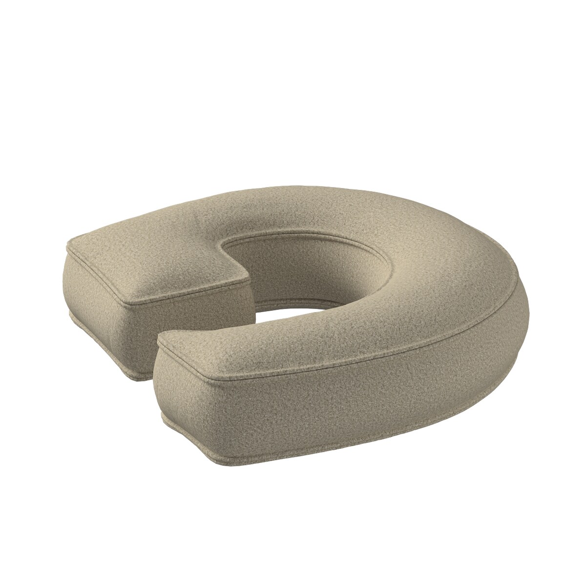 Poduszka literka G, jasny beż, 35x40cm, Boucle