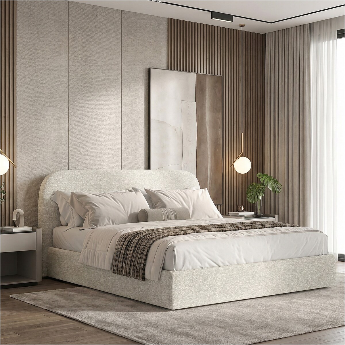 Łóżko Tapicerowane Bellagio 140X200 Stelaż Pojemnik Na Pościel Loop 06