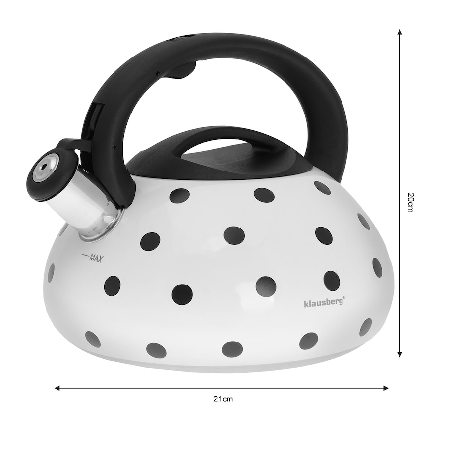 Czajnik stalowy z gwizdkiem Magic Change zmieniający kolor 3L KLAUSBERG