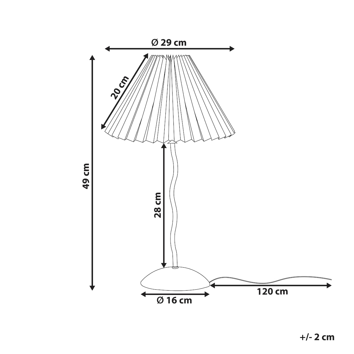 Lampa stołowa JIKAWO Metal Czarny
