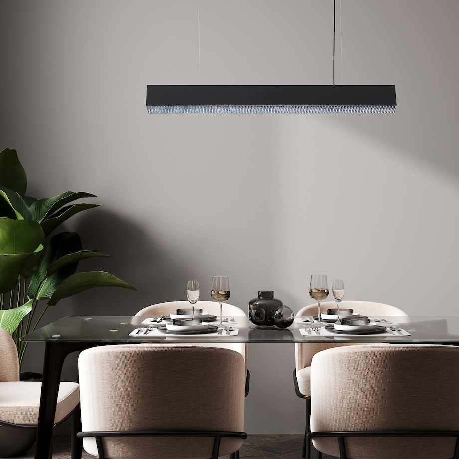 Lampa sufitowa wisząca Light Prestige Mira czarny LED 2700K-6500K (SMART) 1 szt.
