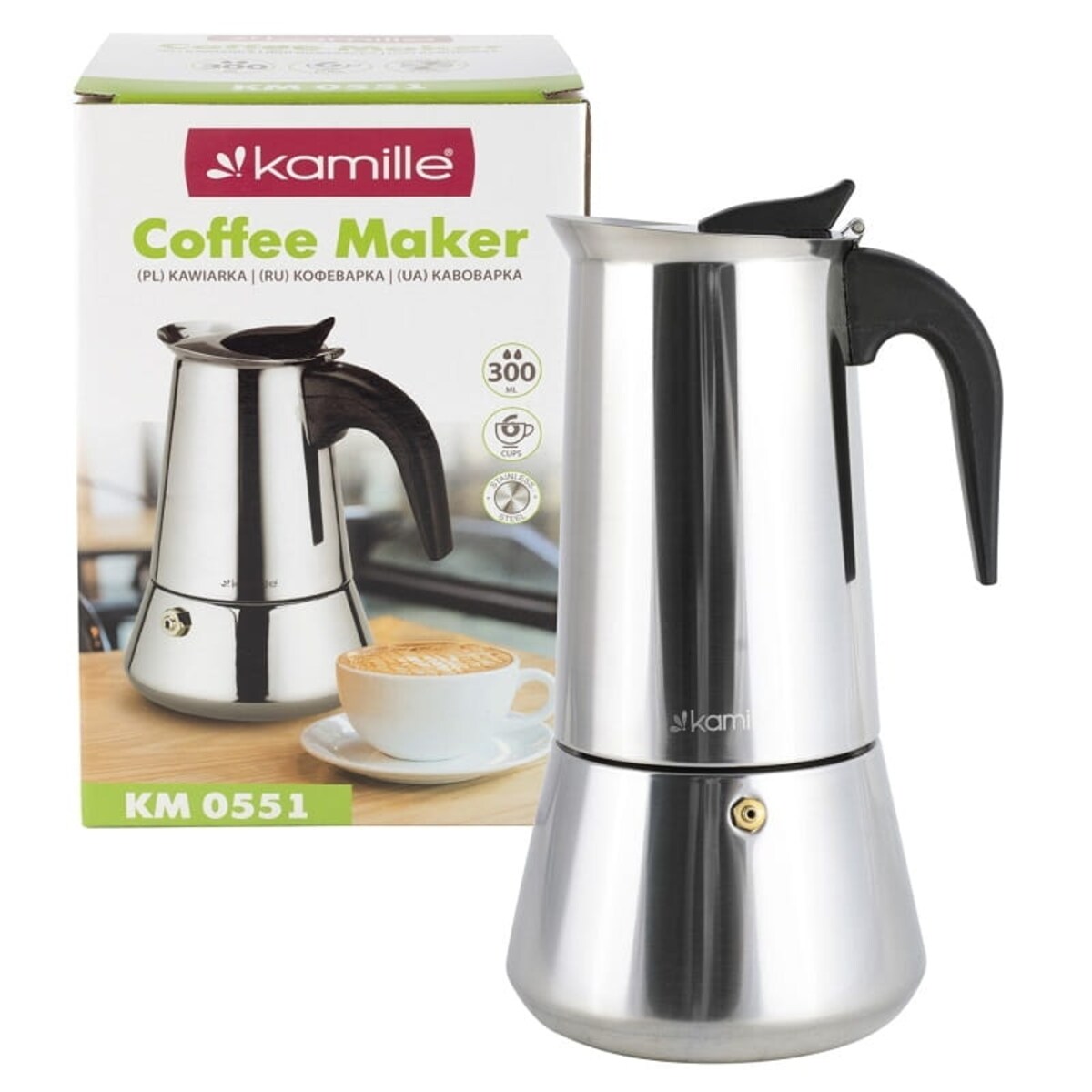 Kawiarka kafeterka moka zaparzacz do kawy 300ml KAMILLE