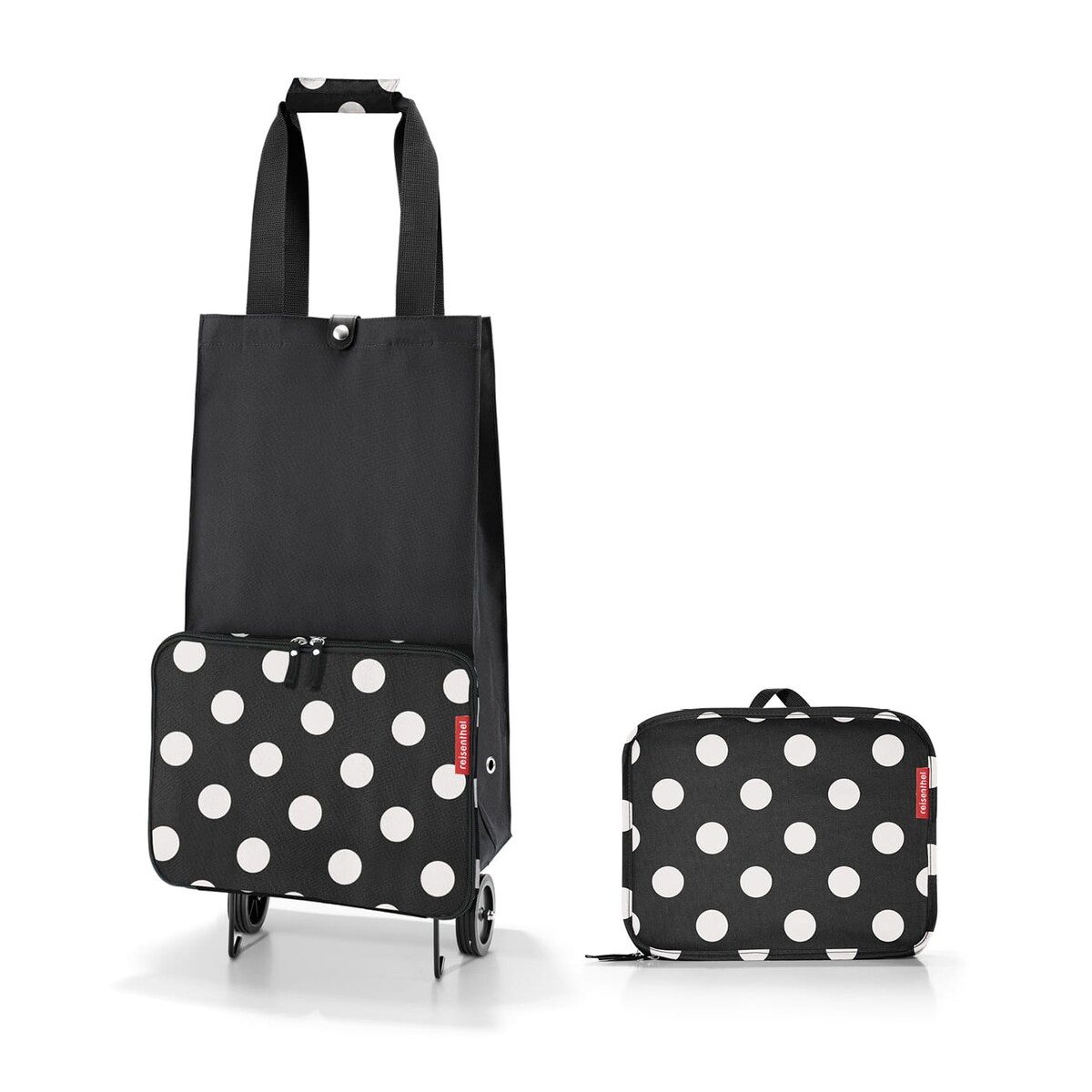 Wózek na zakupy FOLDABLETROLLEY, dots white