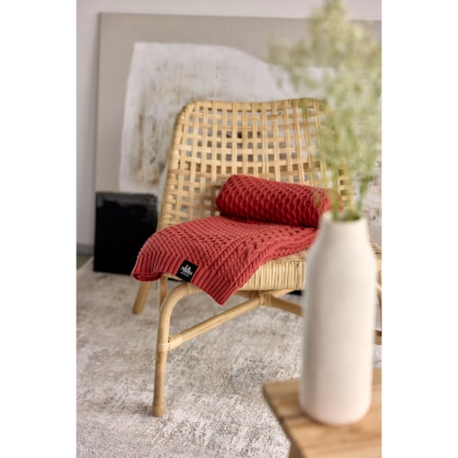 Pled ozdobny ceglasty, 130 x 160 cm, La Manta