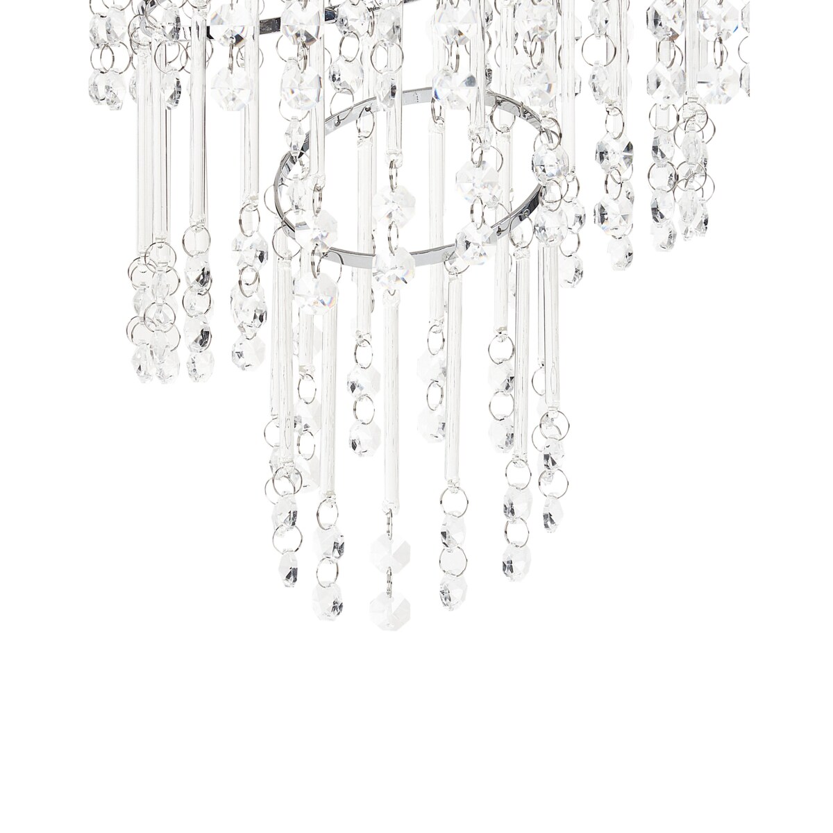 Żyrandol kryształowy 35 cm srebrny ESMELLE