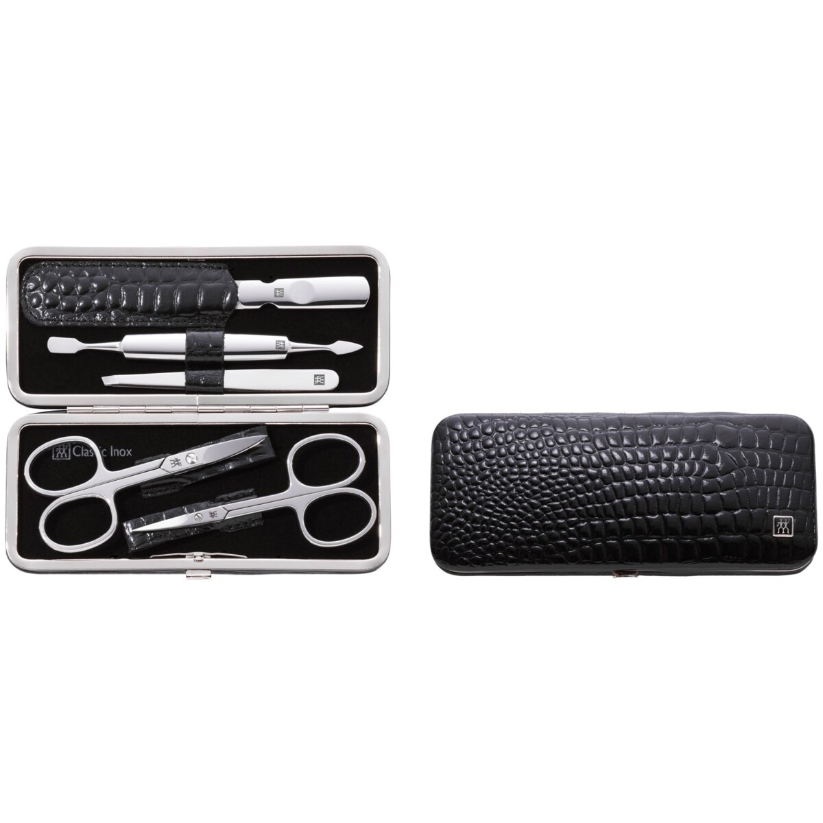 Zestaw do manicure Zwilling Classic Inox– sztywne pudełko, 5 elementów - Czarny