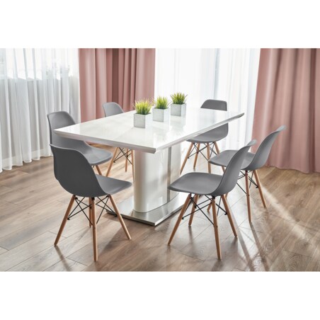 4 X Krzesło Do Jadalni Kuchni Stołu Zestaw Komplet Szare (Ikeabox)