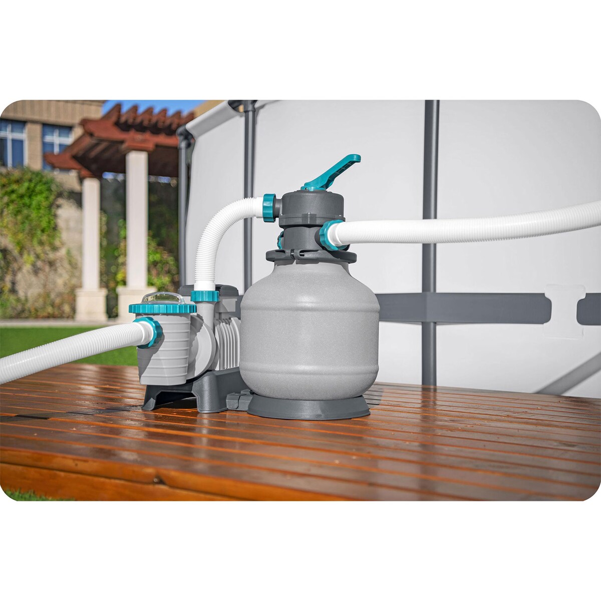 Pompa piaskowa do basenu filtr Bestway 8327 l/h + kulki filtracyjne