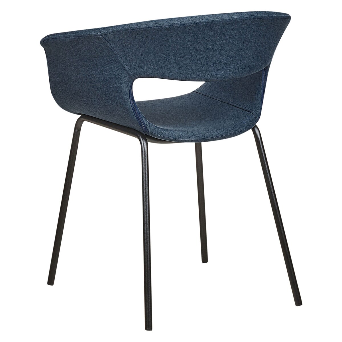 Zestaw 2 krzeseł do jadalni ELMA Ciemnoniebieski