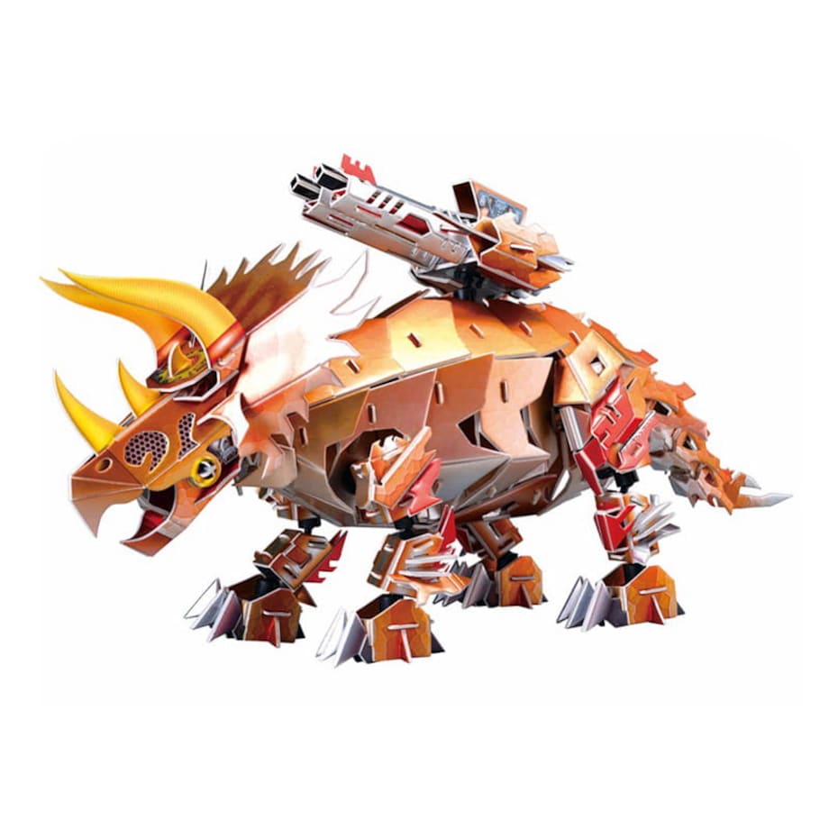 Dinozaur Triceratops Puzzle 3D